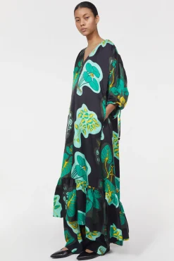 Dakota Leaf Hammered Dress^Rodebjer Sale