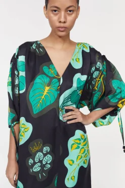 Dakota Leaf Hammered Dress^Rodebjer Sale