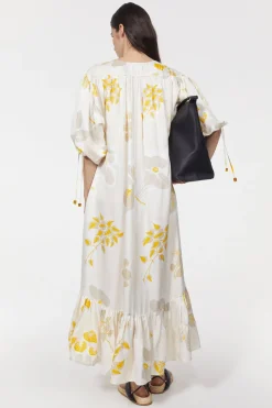 Dakota Leaf Hammered Dress^Rodebjer New